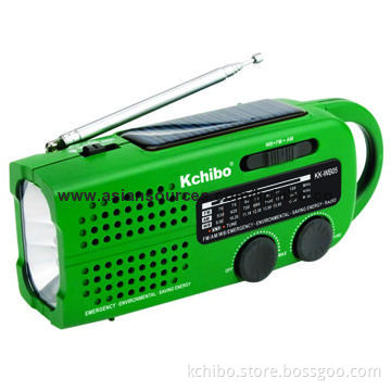 AM/FM Weather Warning Dynamo Digital Receiver Radio, Lithium-ion Battery, Illumination at Night